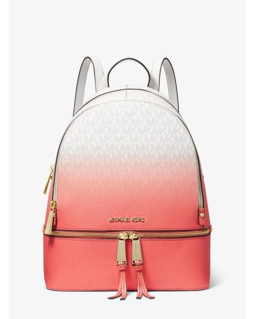 Michael Kors Multicolor Rhea Medium Logo Backpack