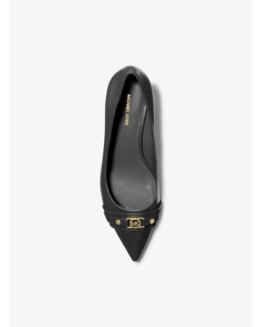 MICHAEL Michael Kors White Mk Mandy Flex Leather Pump