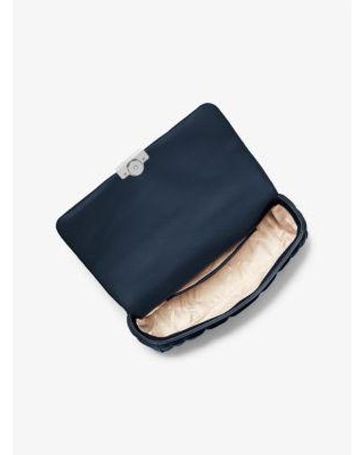 MICHAEL Michael Kors Blue Tribeca Large Quilted Leather Shoulder Bag