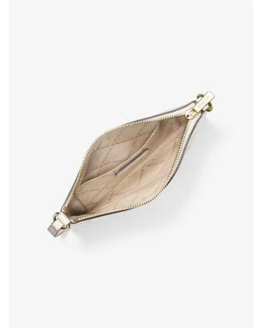 Michael Kors Natural Jet Set Small Printed Wristlet