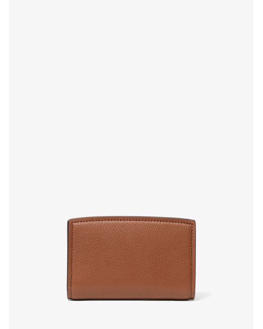MICHAEL Michael Kors White Mk Bryant Medium Pebbled Leather Wallet