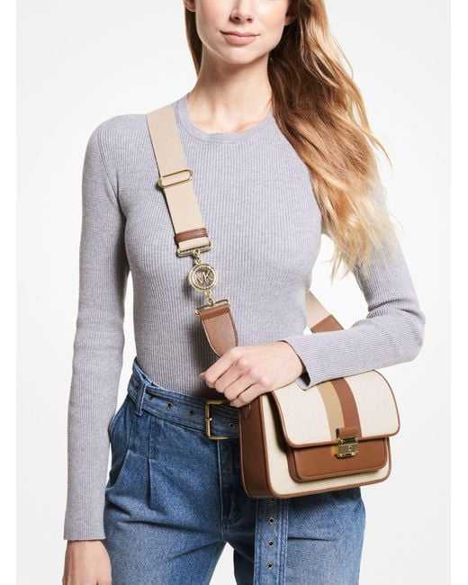 Michael kors striped sale handbags