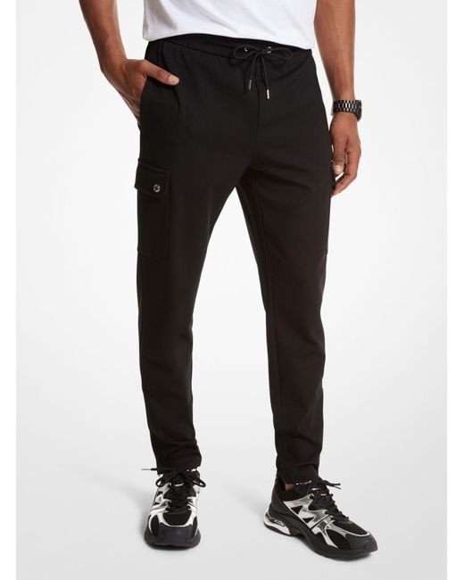 Pantalone sportivo in tessuto Ponte di Michael Kors in Black da Uomo