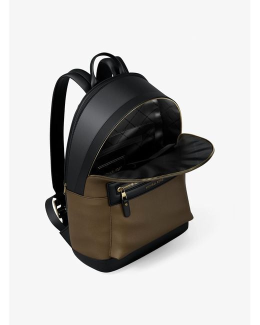 Michael Kors Black Mk Jet Set Nylon Backpack for men