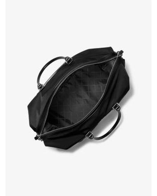 Michael Kors Black Mk Brooklyn Recycled Nylon Duffel Bag for men