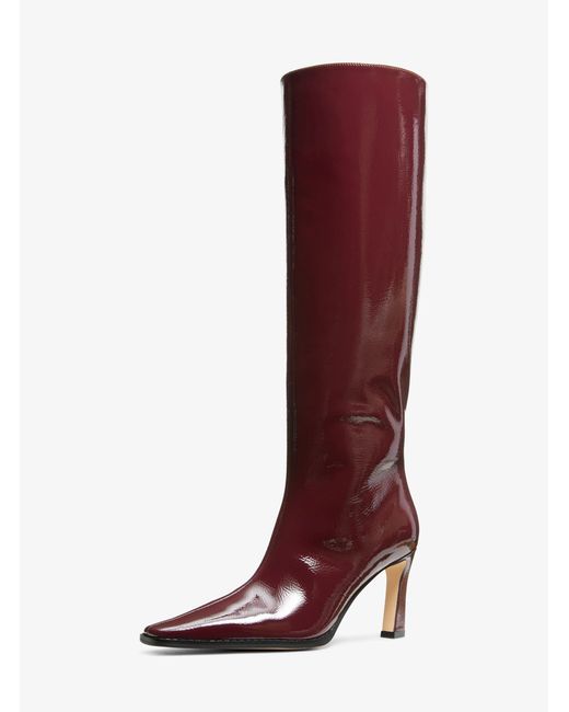 MICHAEL Michael Kors Red Darrah Patent Leather Boot