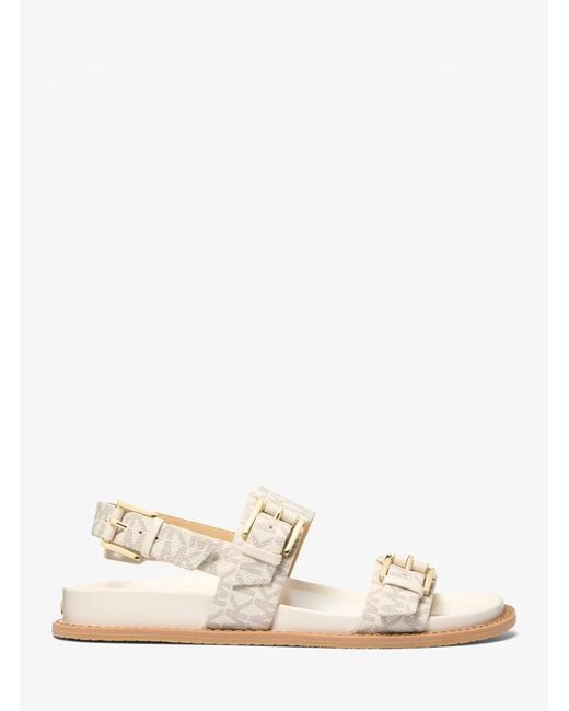 MICHAEL Michael Kors Natural Mk Nia Signature Logo Sandal