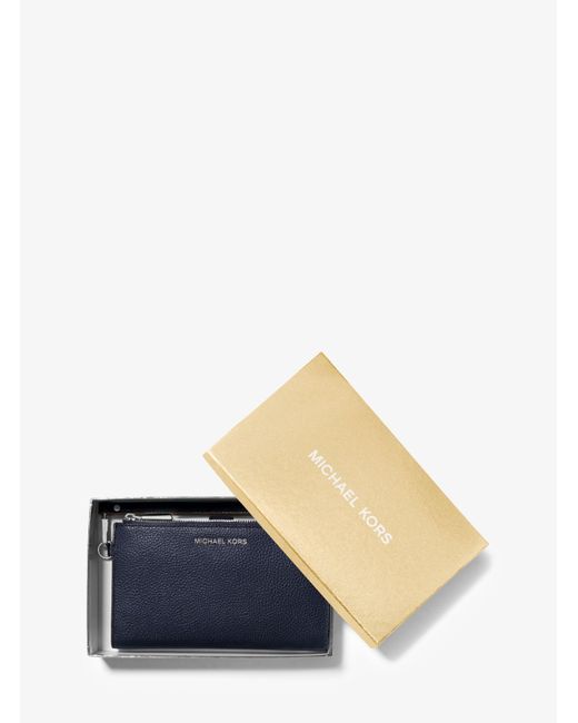 Michael Kors Blue Mk Adele Leather Smartphone Wallet
