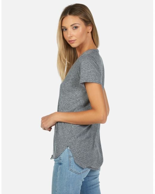 Michael Lauren Gray Manny Core V-neck Tee