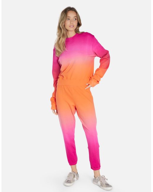 Michael Lauren Pink Exon Pullover