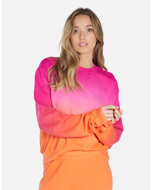 Michael Lauren Pink Exon Pullover