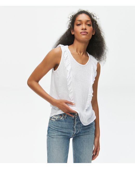 Michael Stars Cotton Sophie Tank in White | Lyst