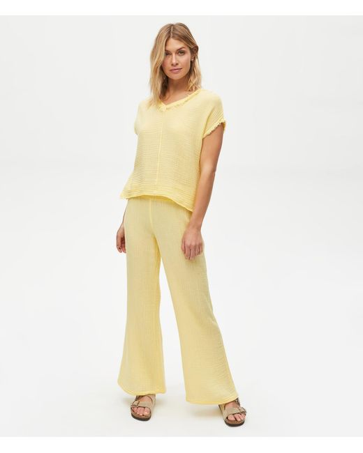 Cotton Susie Wide Leg Pant | Lyst