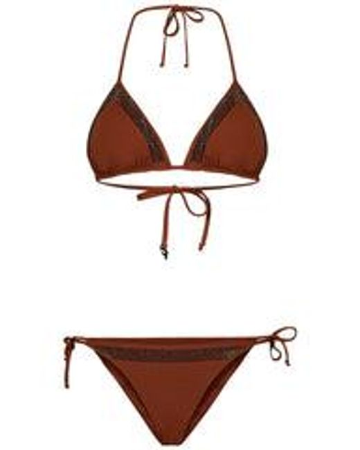 Fisico Brown Swimsuit