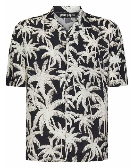 Palm Angels Black Shirt for men