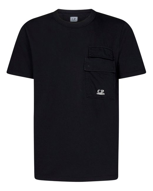 T-Shirt C. P. Company di C P Company in Black da Uomo