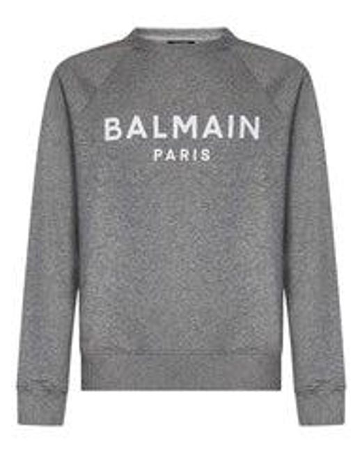 Balmain Gray Sweatshirt for men