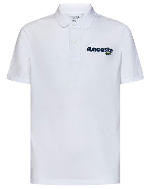 Lacoste White L.12.12 Polo Shirt for men