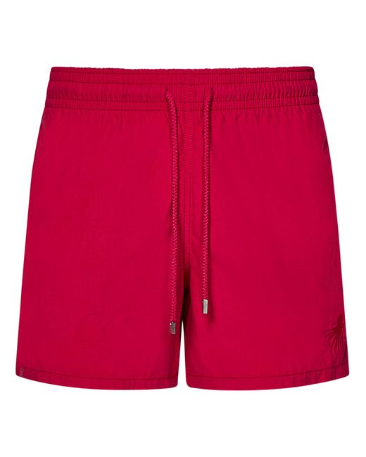 Vilebrequin Red Moorea Poulpes Swimsuit for men