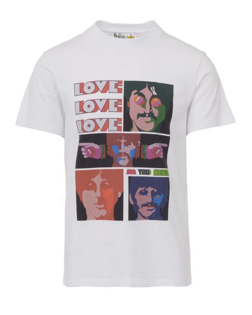 Stella McCartney White The Beatles Edition Oversized Printed T-shirt for men