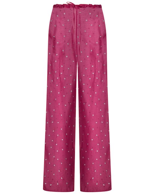 Pantaloni Gem Oséree di Oseree in Pink