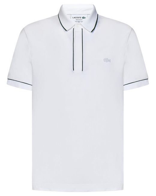 Lacoste White Smart Paris Polo Shirt for men