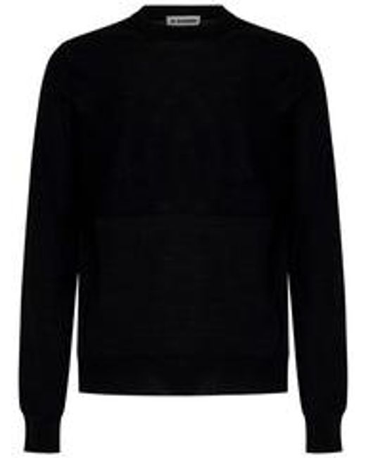 Jil Sander Black Sweater for men