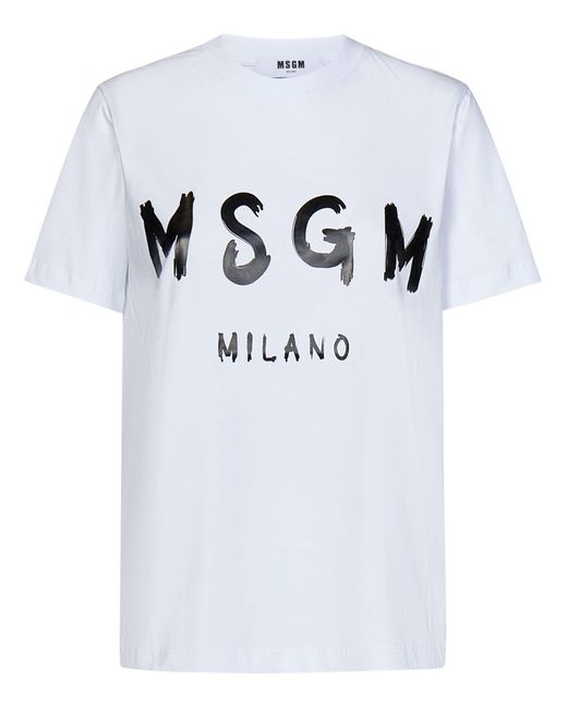 T-shirt di MSGM in Blue