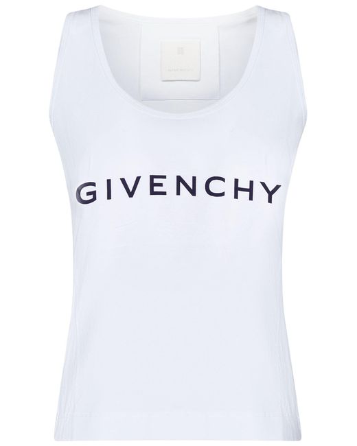Givenchy White Archetype Tank Top