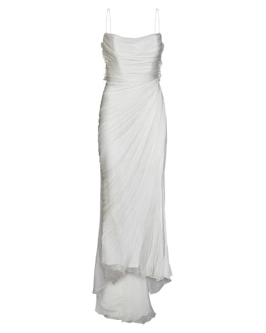 Maria Lucia Hohan White Siona Long Dress
