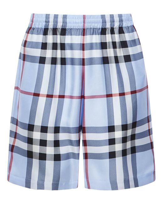 ShortsBurberry in Seta da Uomo colore Blu | Lyst
