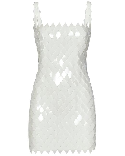 The Attico White ''Rue'' Mini Dress
