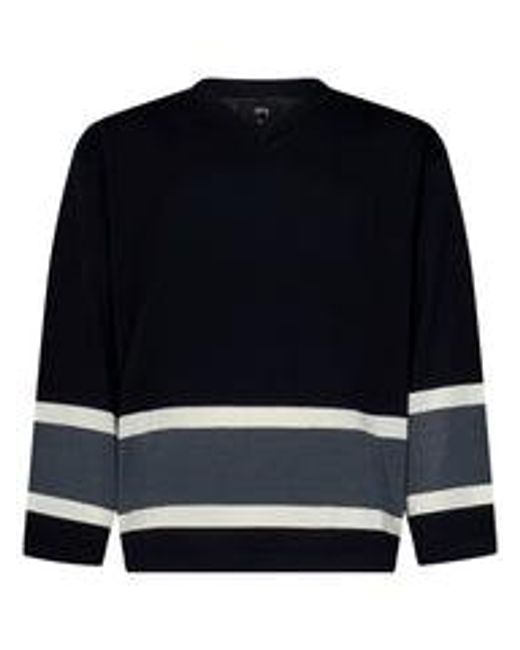 Stussy Black Hockey Sweater for men