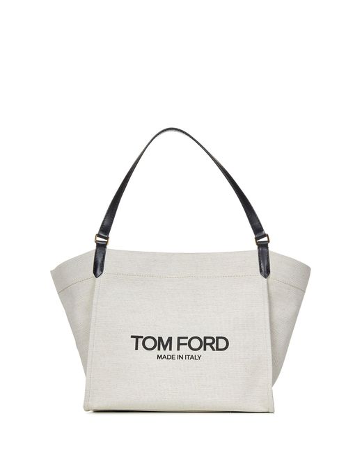 Borsa A Mano Amalfi Medium di Tom Ford in White