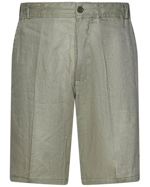 Franzese Collection Gray Lapo Elkann Shorts for men