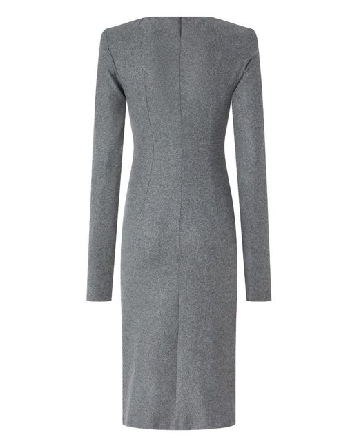 Abito A Maniche Lunghe di Pinko in Gray