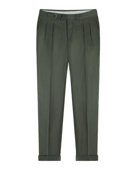 Gazzarrini x Michele Franzese Green Trousers for men