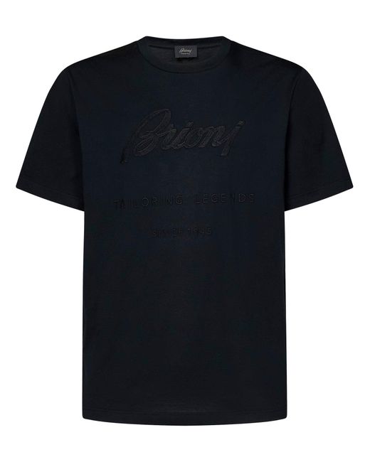T-Shirt di Brioni in Black da Uomo