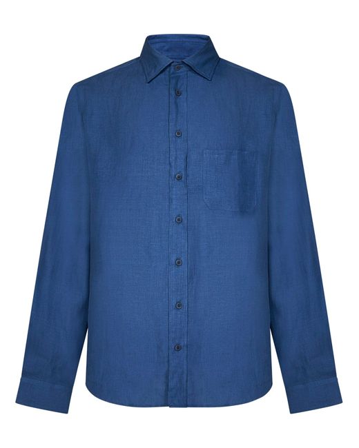 Camicia Classica Bd di Sease in Blue da Uomo