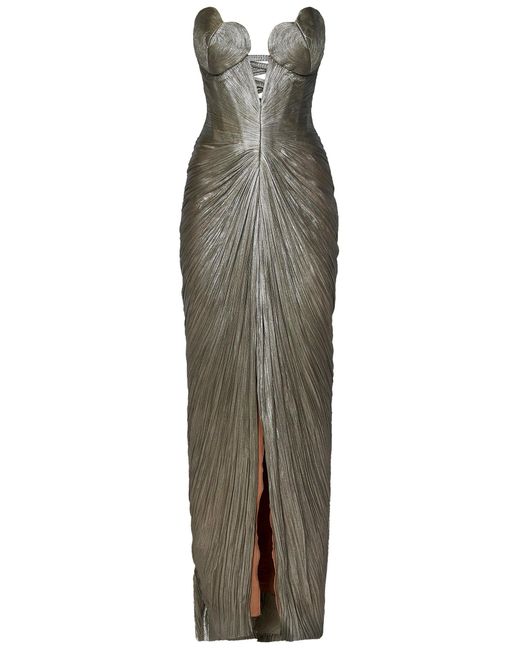Maria Lucia Hohan Gray Reina Long Dress
