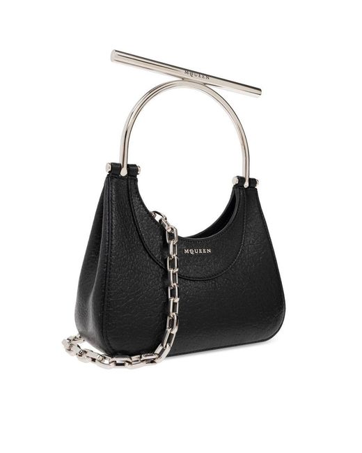 Borsa Di Mini Cross Bar di McQueen in Black