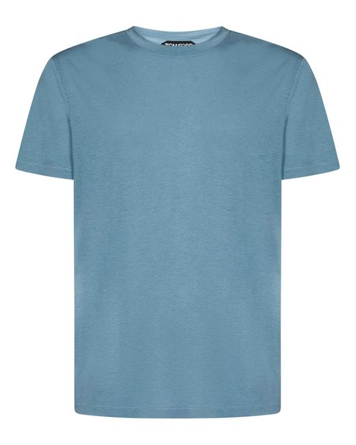 T-Shirt di Tom Ford in Blue da Uomo