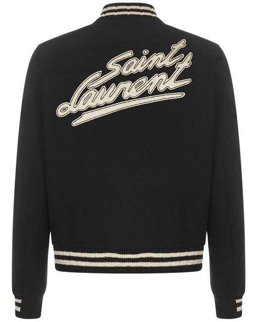 Saint laurent teddy shop jacket black