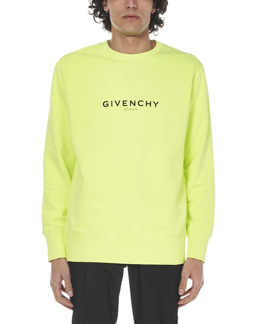 Givenchy Reverse Sweatshirt in Yellow for Men | Lyst