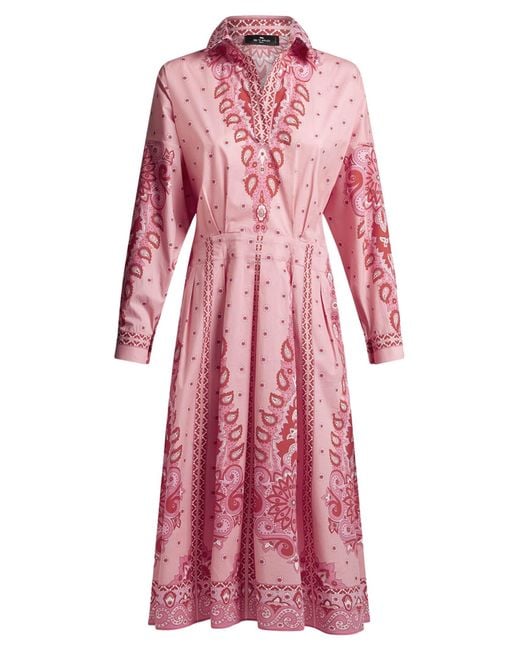 Etro Red Midi Dress