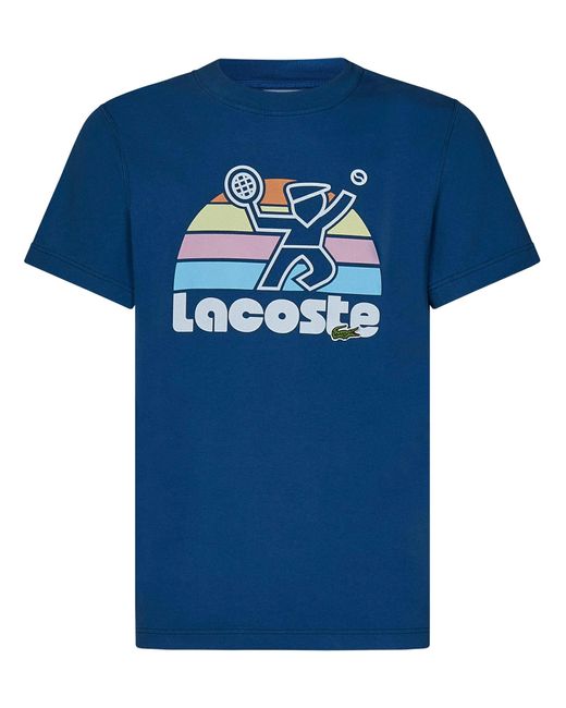 T-Shirt di Lacoste in Blue da Uomo