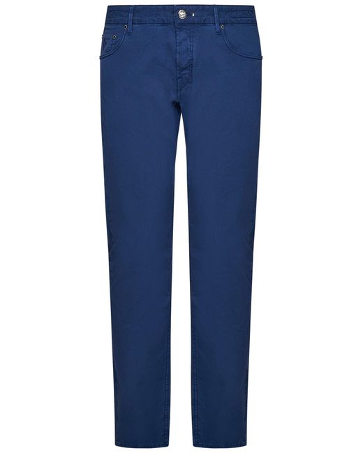 handpicked Blue Orvieto Trousers for men
