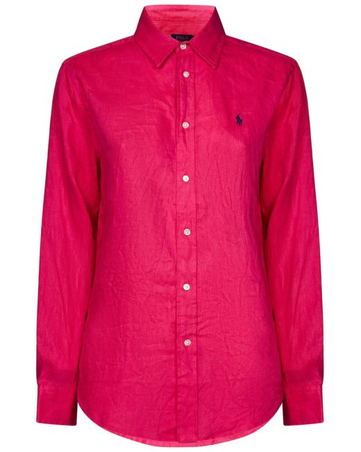 Camicia di Polo Ralph Lauren in Pink