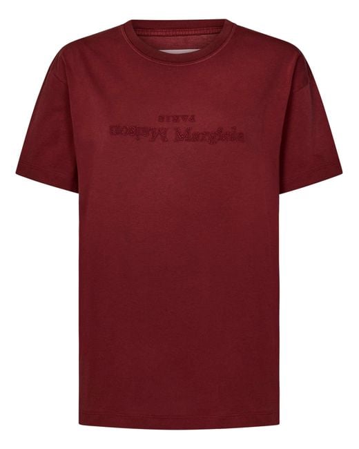 T-Shirt di Maison Margiela in Red