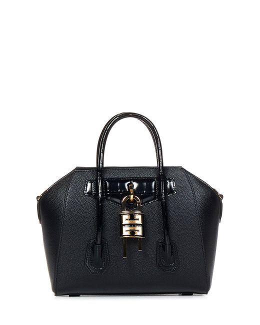Borsa A Mano Antigona Lock Mini di Givenchy in Black
